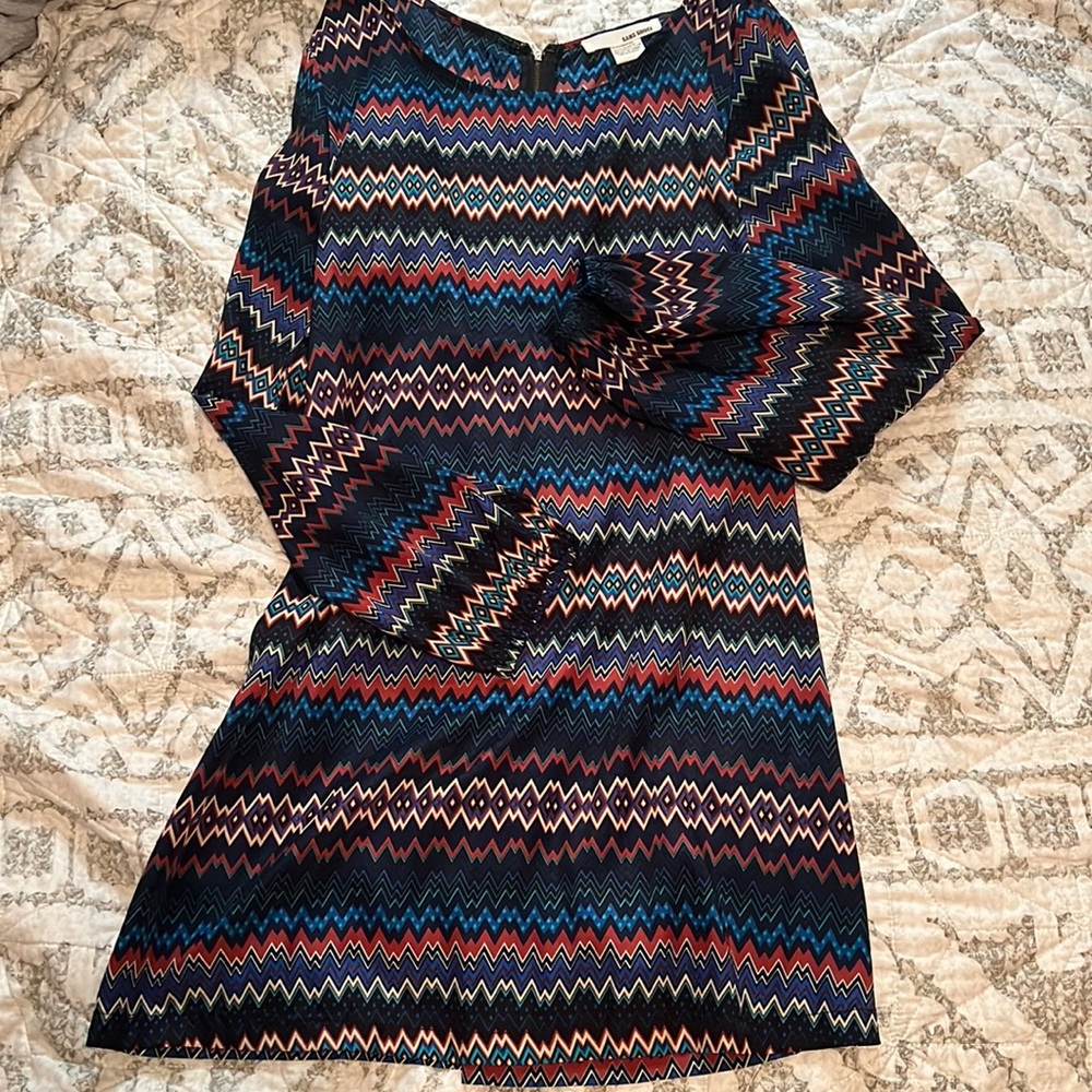 Long sleeve mini dress